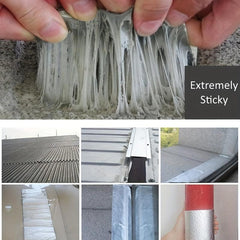 Aluminum Foil Butyl Rubber Tape High Temp Resist Waterproof Roof Pipe Crack Repa