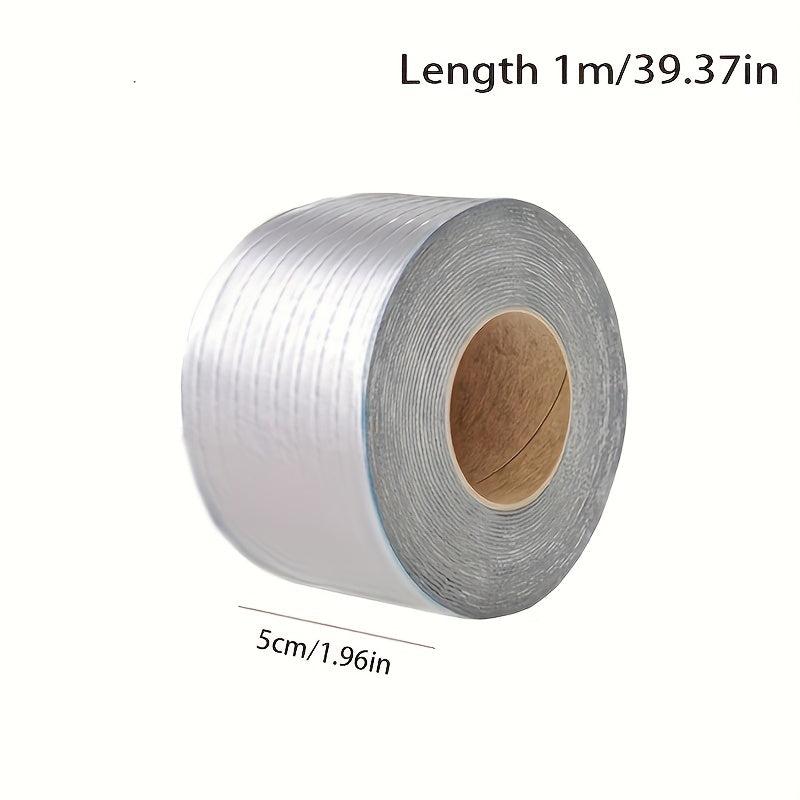 Aluminum Foil Butyl Rubber Tape High Temp Resist Waterproof Roof Pipe Crack Repa