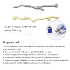 100g Kafuter A B Glue for Metal Repair and Radiator Leakage