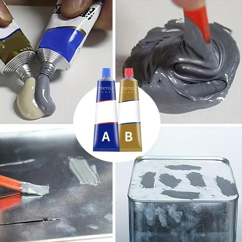 B Metal Repair Adhesive Glue Iron Steel Radiator Tank Welding Glue 100g