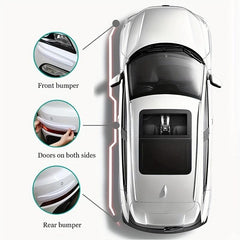 2pcs Car Bumper Protector Strip Guard Corner Protection Anti-collision Styling