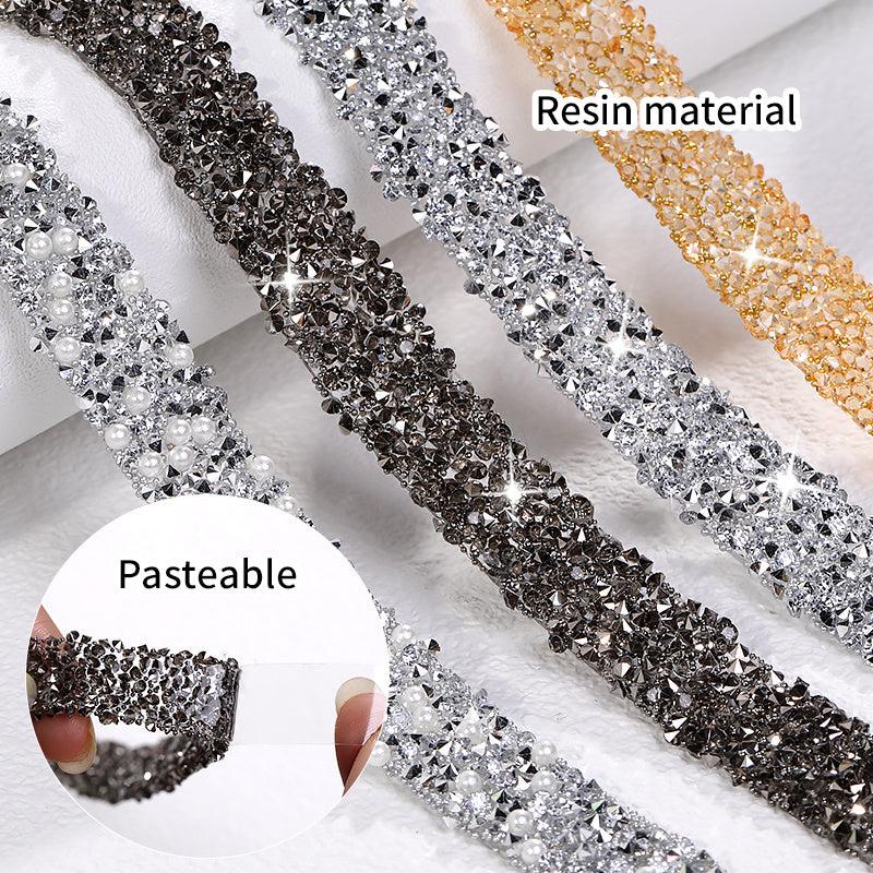 91m Rhinestone Ribbon With Artificial Diamond Trim for DIY Crafts