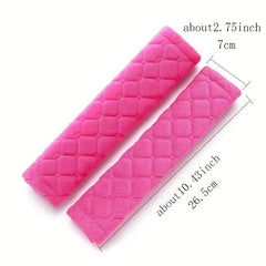 2pcs Soft Car Seat Belt Covers Shoulder Protector Pads for Adults