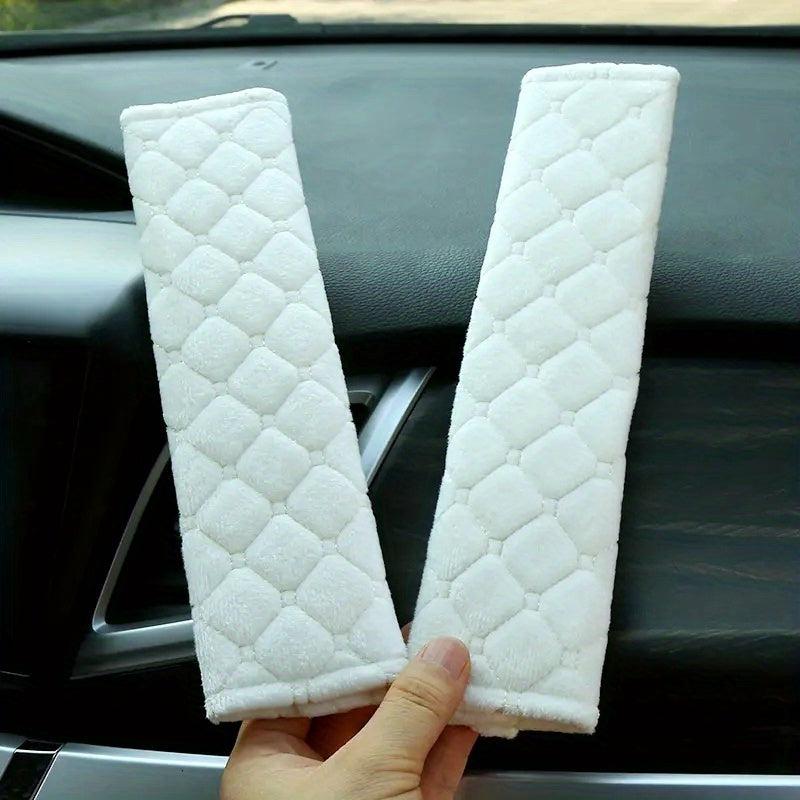 2pcs Soft Car Seat Belt Covers Shoulder Protector Pads for Adults