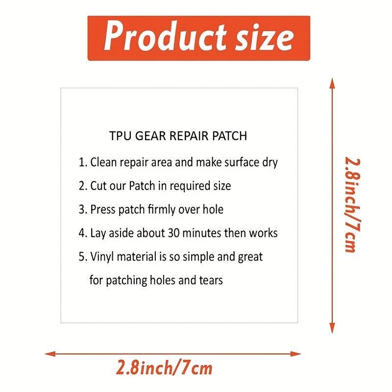 5pcs Waterproof Clear Cloth Patches Self Adhesive Nylon Sticker