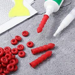 5pcs Glass Cap Pointed Mouth Sealing Cap Leak Proof Sleeve