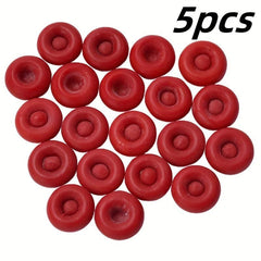 5pcs Glass Cap Pointed Mouth Sealing Cap Leak Proof Sleeve