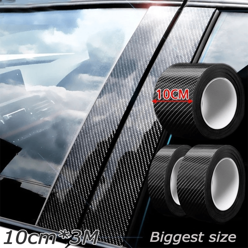10x01cm 3M 3D Carbon Fiber Car Sticker DIY Protector Strip Waterproof Film
