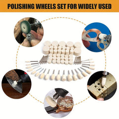 80pcs Polishing Buffing Wheel Rotary Tool Accessories