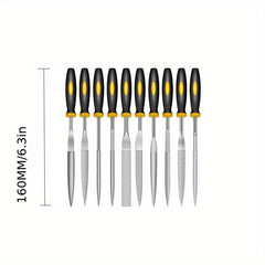 10pcs Diamond Assorted Files Various Shape Raft Needle Rasper Metal Cutting Tool