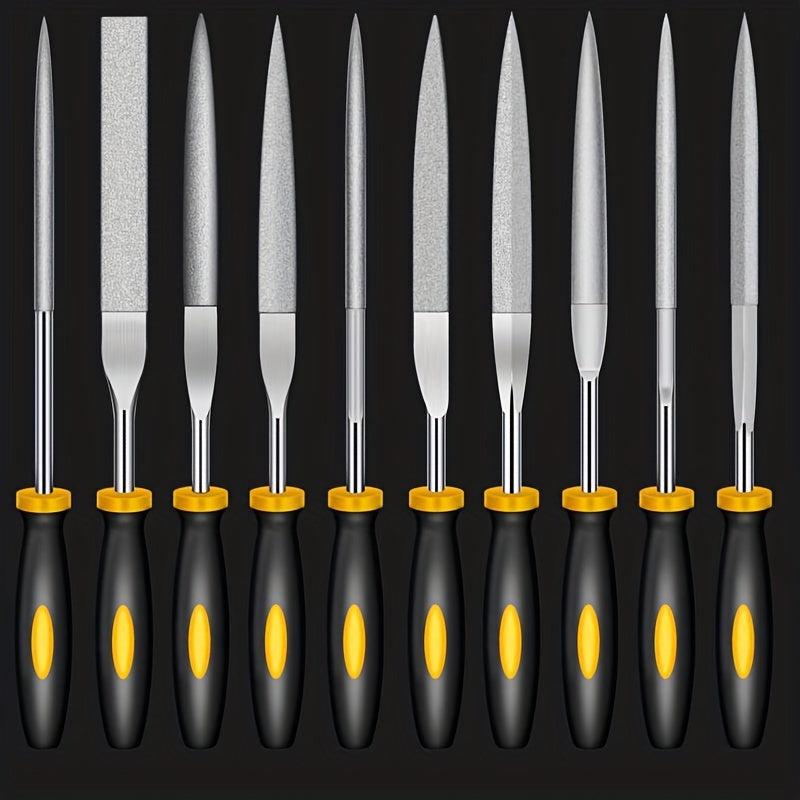 10pcs Diamond Assorted Files Various Shape Raft Needle Rasper Metal Cutting Tool