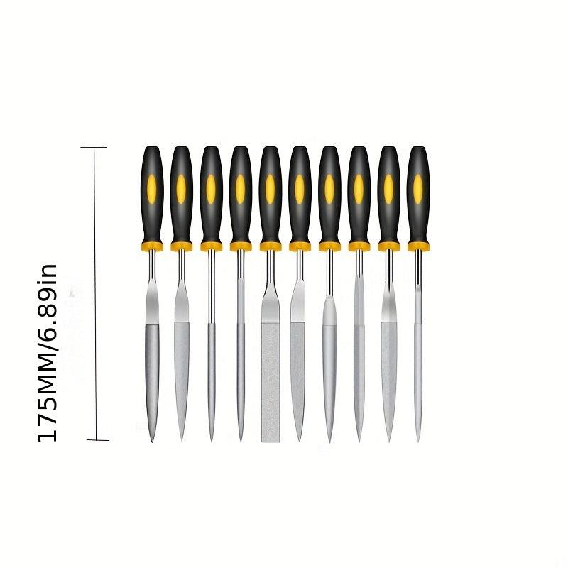 10pcs Diamond Assorted Files Various Shape Raft Needle Rasper Metal Cutting Tool