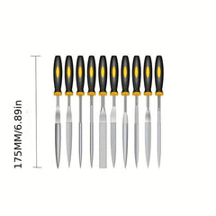 10pcs Diamond Assorted Files Various Shape Raft Needle Rasper Metal Cutting Tool