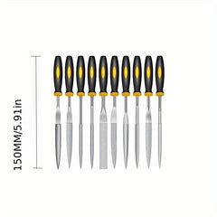 10pcs Diamond Assorted Files Various Shape Raft Needle Rasper Metal Cutting Tool