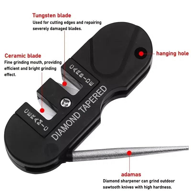 Portable 4-in-1 Knife Sharpener for Food Trucks
