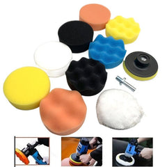 11pcs Foam Car Polishing Disc Set Buffing Sponge Wool Wheel Pad Kit