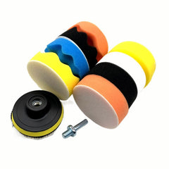 11pcs Foam Car Polishing Disc Set Buffing Sponge Wool Wheel Pad Kit