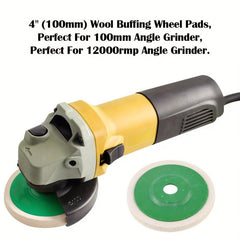 10pcs Mirror Polishing Wheel Fine Wool Pad for Grinding & Buffing