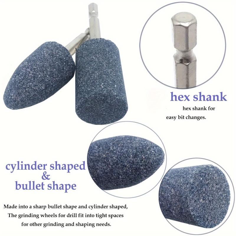 2pcs Metal Grinding Stone Set Rotating Tool Grinding Stone Wheel Head