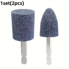 2pcs Metal Grinding Stone Set Rotating Tool Grinding Stone Wheel Head