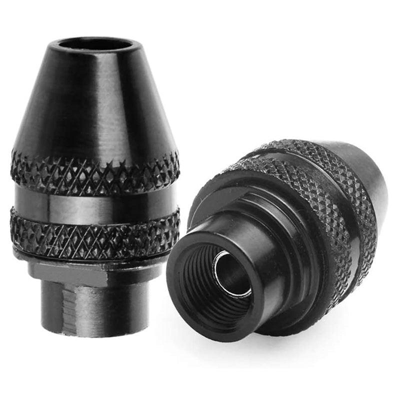 2pcs Keyless Chuck 0.3mm-0.32mm 4486 Drill Bit Rotary Tool Adapter Kit