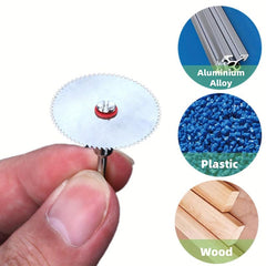 7pcs Stainless Steel Metal Cutting Discs Set with Spindles for Rotary Tools