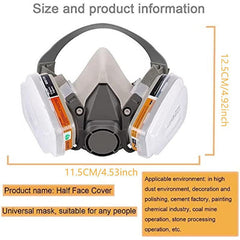 15 In 1 Respirator Mask Reusable Half Face Cover Gas Mask Paint Face Cover