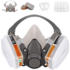 15 In 1 Respirator Mask Reusable Half Face Cover Gas Mask Paint Face Cover