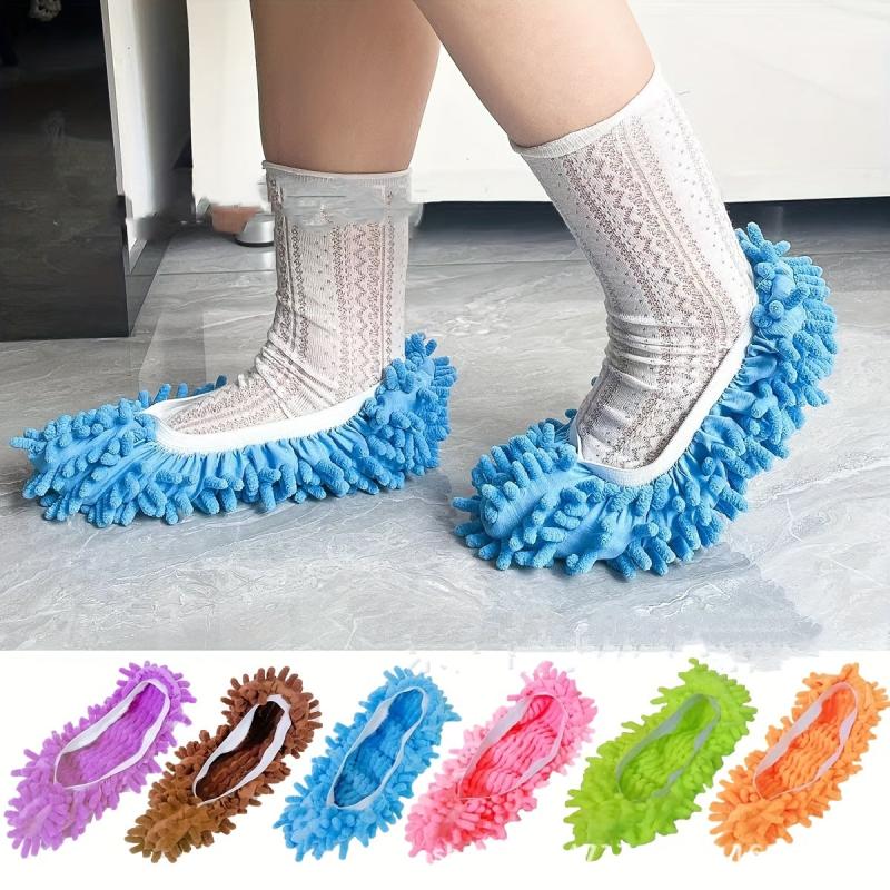 Thickened Removable Washable Lazy Shoe Covers Wooden Floors Toe Wipes Slippers