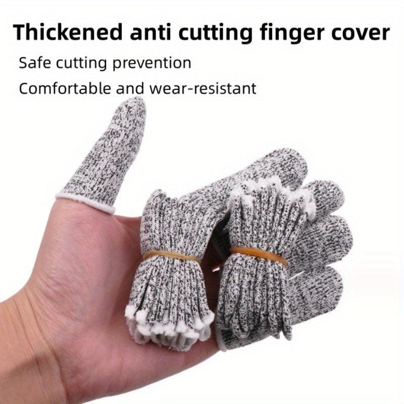 5 Level Anti-Cutting Finger Sleeves, Elastic Protection Gloves