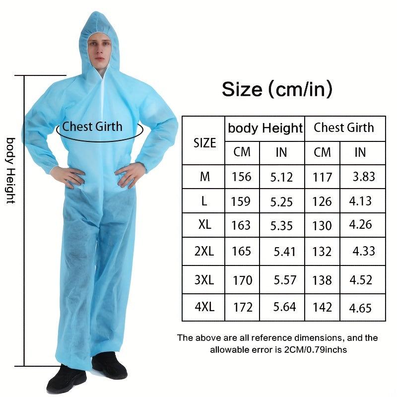 Disposable One-piece Protective Clothing With Hat