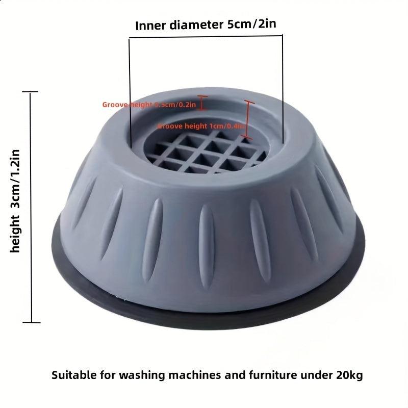 Anti shock Foot Pads 4pcs Rubber Legs Anti slip Silent Mat Washing Machine Suppo