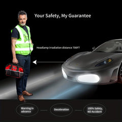 Reflective Safety Vest High Visibility Security With Pocket