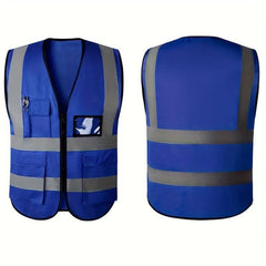 Reflective Safety Vest High Visibility Security With Pocket