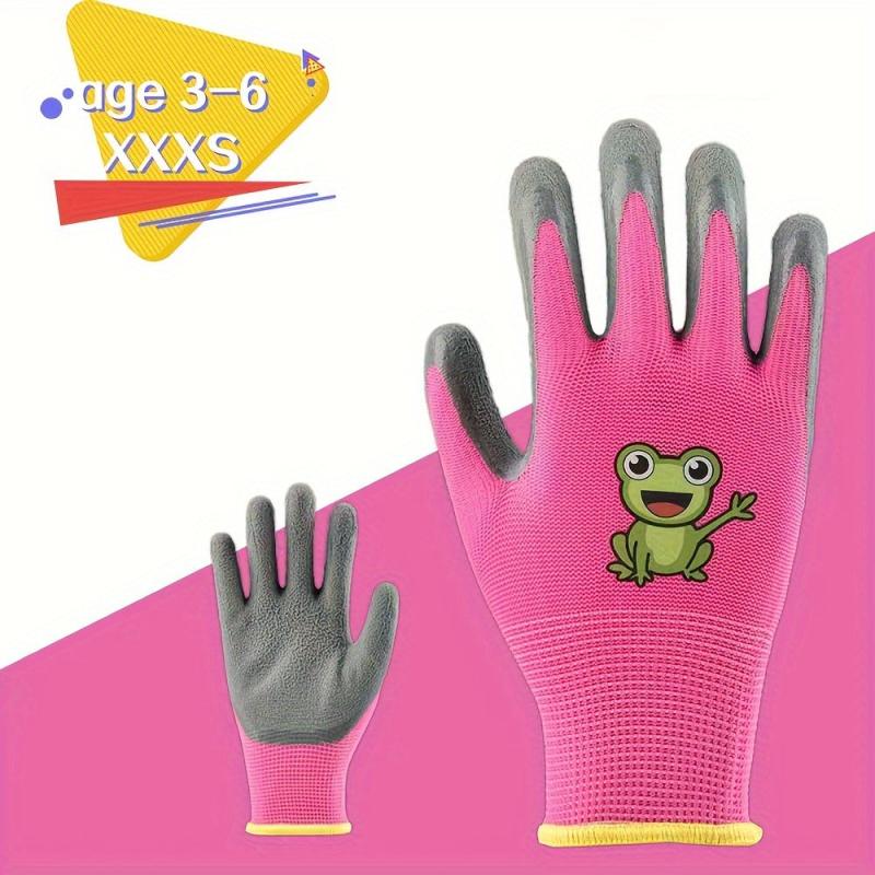 Kids Garden Gloves Water Dirt Resistant Anti Slip Palm Latex Coated