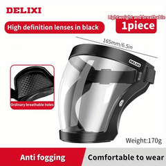 Anti Fog Face Shield HD Transparent Protection Against Droplets Dust Fumes