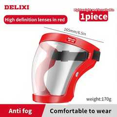Anti Fog Face Shield HD Transparent Protection Against Droplets Dust Fumes
