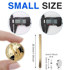 600pcs Small Magnets 3x2mm Tiny Strong Mini Refrigerator Office Magnets