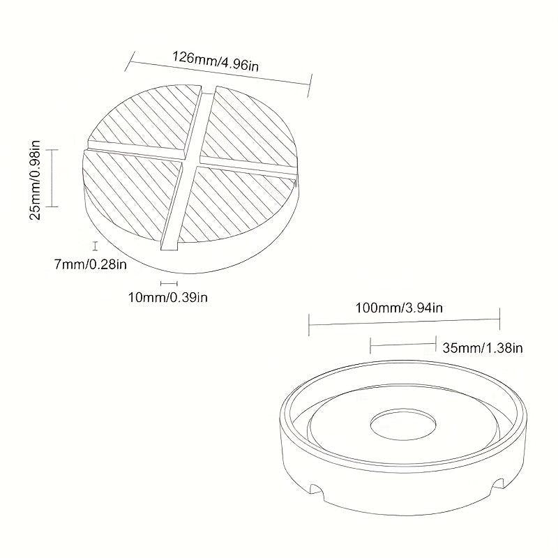 1pc Horizontal Jack Rubber Pad Non slip Heightening Lift Crane Support