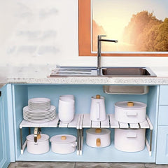Stainless Steel Retractable Sink Rack Kitchen Storage Rack