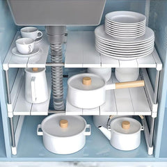 Stainless Steel Retractable Sink Rack Kitchen Storage Rack