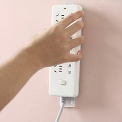 Power Strip Holder Fixator for Hotel No Hole Plug in Wall Socket