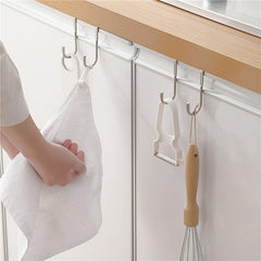 304 Stainless Steel Double Hook Holder For Hotel Heavy Duty Over The Door Hanger