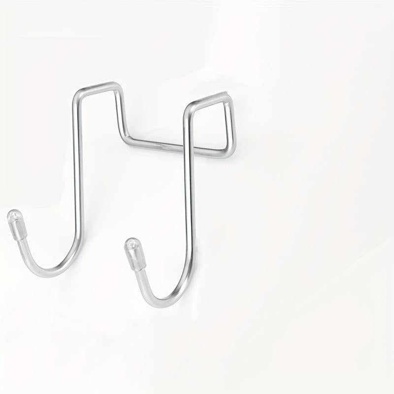 304 Stainless Steel Double Hook Holder For Hotel Heavy Duty Over The Door Hanger