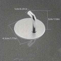 Self Adhesive Hook Wall Hook Rack Towel Hook Stainless Steel Coat Hook