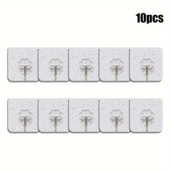 20pcs Transparent Strong Sticky Wall Hanging Nail Hook