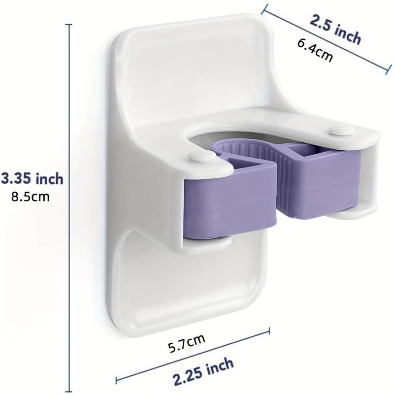 Sturdy Broom Holder Wall Mount Self Adhesive No Drilling