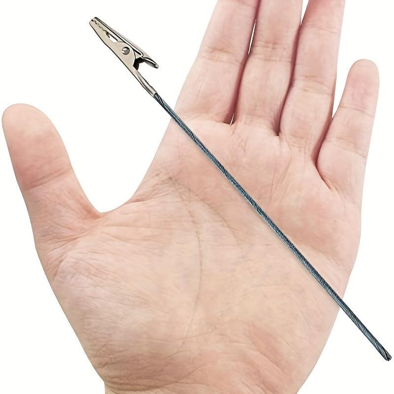 10pcs Metal Wire Crocodile Clip With Long Tail 4 Inches