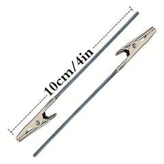 10pcs Metal Wire Crocodile Clip With Long Tail 4 Inches