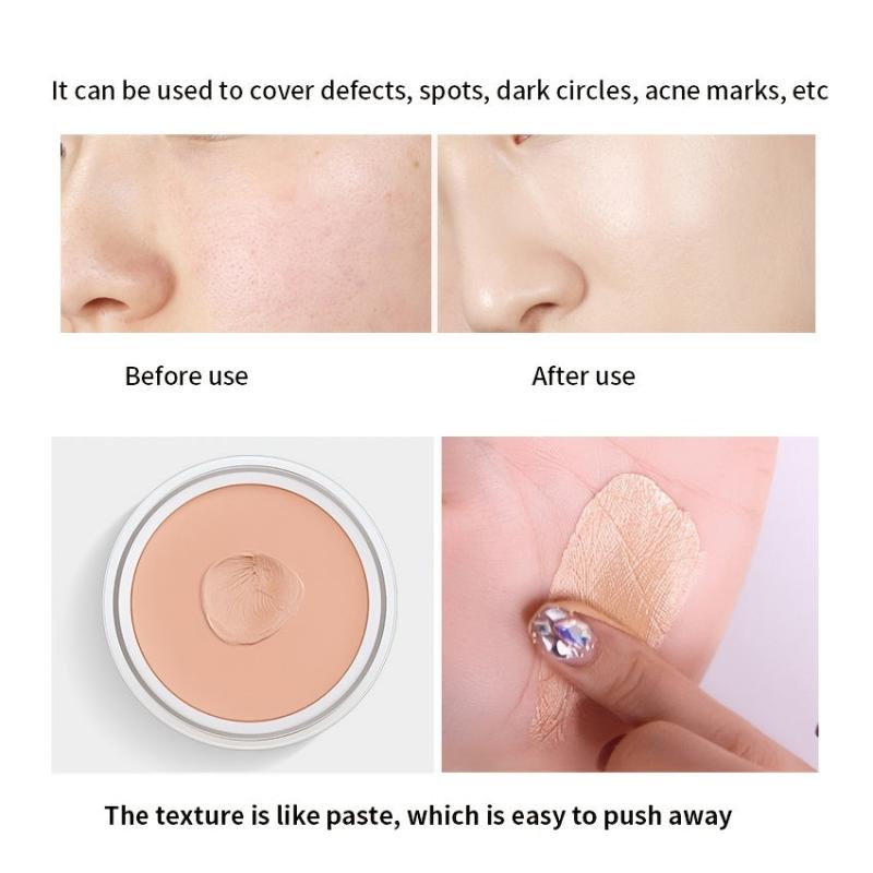 High Coverage 2 Tone Concealer Cream Long Wear Waterproof Liquid Foundation